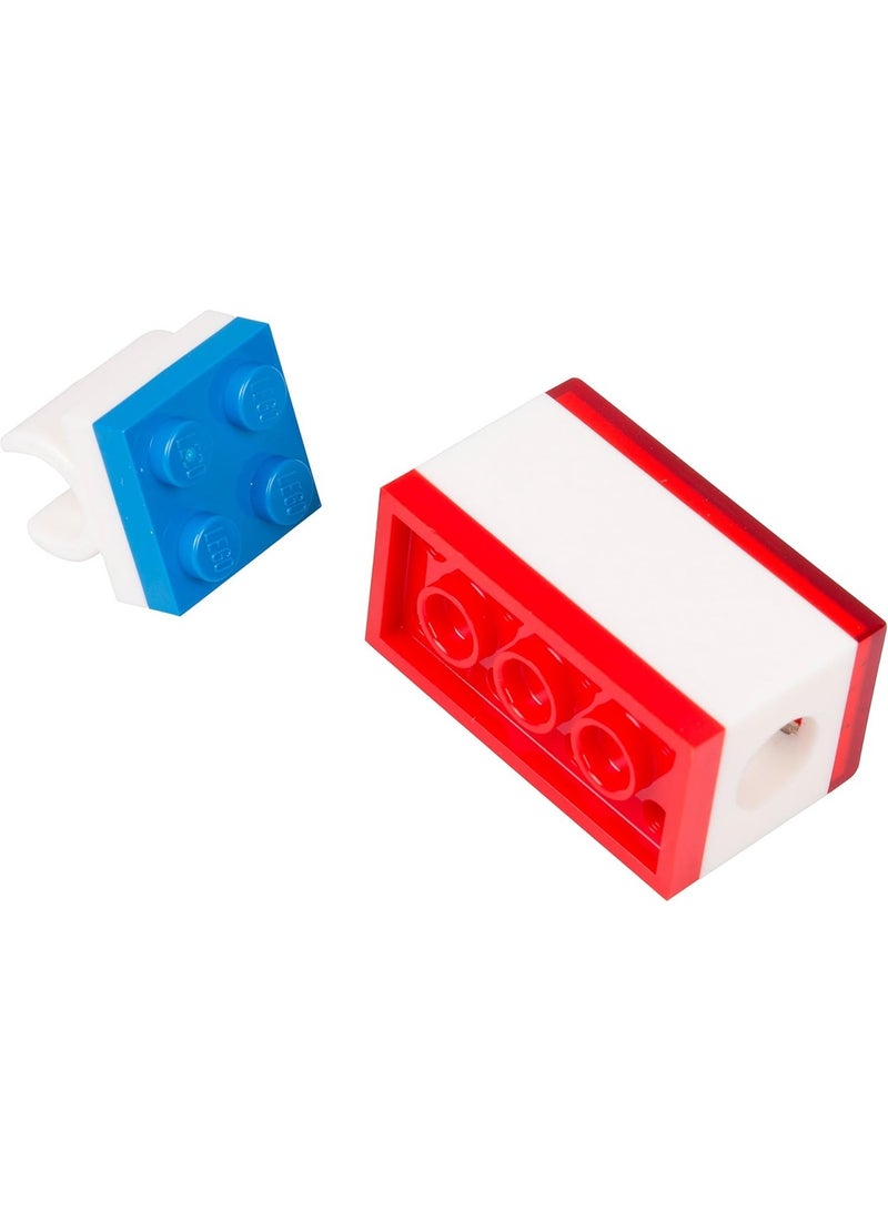 LEGO IQ Lego Stationery Set with Minifigure, Graphite Pencils, Eraser, Pencil Sharpener, and Pencil Topper, Ages 6+, Set Includes 8 Pieces (Brick & Minifigure Colors May Vary) - Image 3